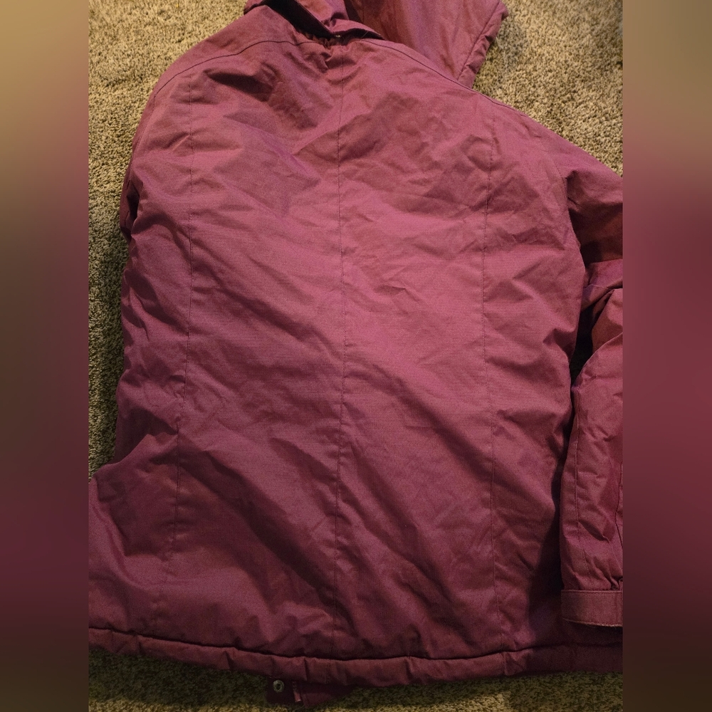 Gerry purple winter jacket w/ detachable snapped hood Womens XL - Picture 9 of 11